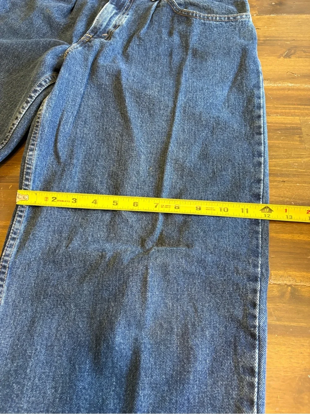 Levi’s Silvertab Baggy Blue Denim Jeans Vintage Wide 32X30 Mens Distressed Y2K